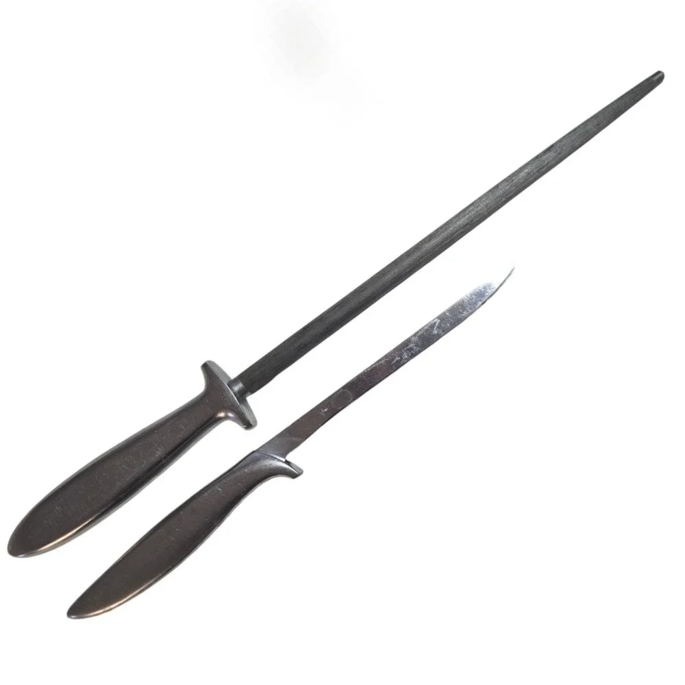 Vintage Gerber Legendary Blades Gungnir Honing Steel Durendal Carving Knife Set